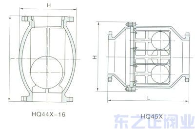 微阻球形止回閥結(jié)構(gòu)圖