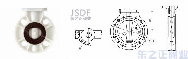 電動pp蝶閥結構圖1